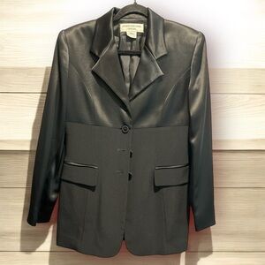 Jones New York Satin Panel Blazer